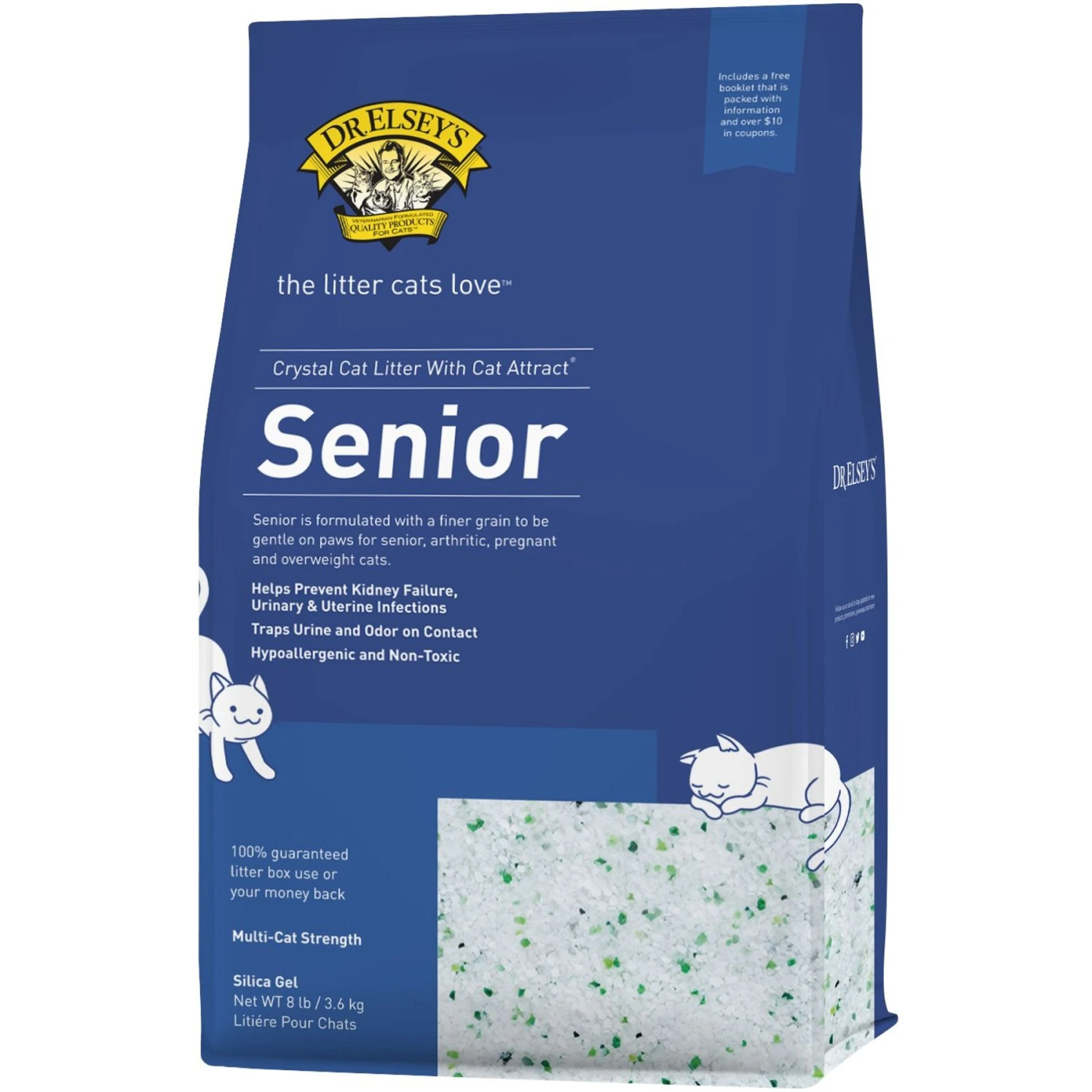 KittyGoHere Senior Cat Litter Box & Dr. Elsey's Senior Crystal Cat Litter 4 KittyGoHere Senior Cat Litter Box & Dr. Elsey's Senior Crystal Cat Litter - Image 4