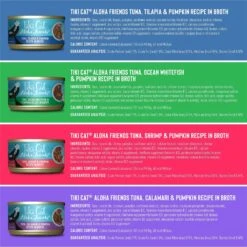 Tiki Cat Stix Salmon In Gravy Grain-Free Wet Cat Treat & Tiki Cat Aloha Friends Variety Pack Grain-Free Wet Cat Food -Wellness Sales Store 298548 PT3. AC SS1800 V1702939343
