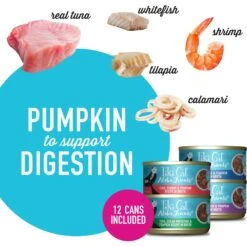 Tiki Cat Stix Salmon In Gravy Grain-Free Wet Cat Treat & Tiki Cat Aloha Friends Variety Pack Grain-Free Wet Cat Food -Wellness Sales Store 298548 PT4. AC SS1800 V1702939343