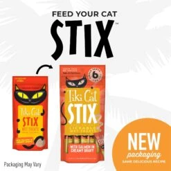 Tiki Cat Stix Salmon In Gravy Grain-Free Wet Cat Treat & Tiki Cat Aloha Friends Variety Pack Grain-Free Wet Cat Food -Wellness Sales Store 298548 PT6. AC SS1800 V1702939343