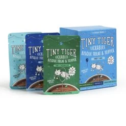 Tiny Tiger, Lickables, Variety Pack, Bisque Cat Treat & Topper