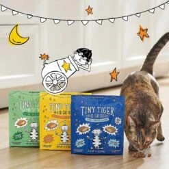 Tiny Tiger Pate Turkey & Giblets Recipe Grain-Free Canned Cat Food & Tiny Tiger Catnip Craze Flavor Filled Cat Treats -Wellness Sales Store 303760 PT7. AC SS1800 V1623073057