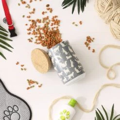 Bone Dry Ceramic Meow Cat Treat Canister -Wellness Sales Store 313400 PT5. AC SS1800 V1631768970