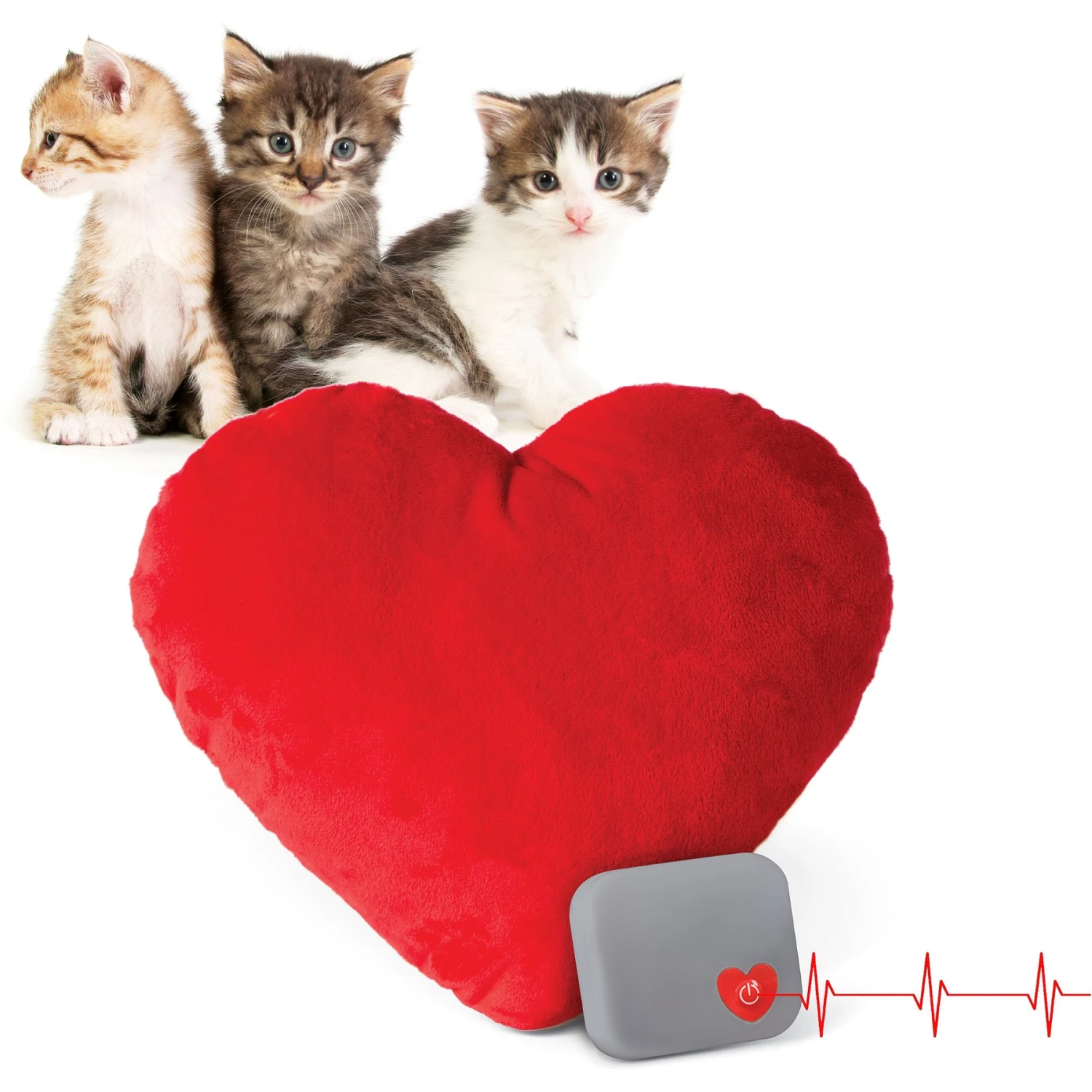 K&H Pet Products Mother's Heartbeat Kitty Heart Pillow 1 K&H Pet Products Mother's Heartbeat Kitty Heart Pillow