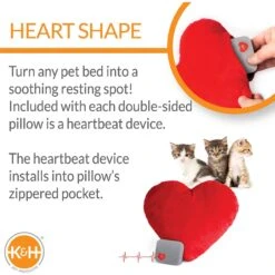 K&H Pet Products Mother's Heartbeat Kitty Heart Pillow 9 K&H Pet Products Mother's Heartbeat Kitty Heart Pillow -Wellness Sales Store 316728 PT2. AC SS1800 V1637622774