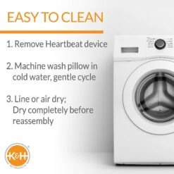 K&H Pet Products Mother's Heartbeat Kitty Heart Pillow 11 K&H Pet Products Mother's Heartbeat Kitty Heart Pillow -Wellness Sales Store 316728 PT4. AC SS1800 V1637626652