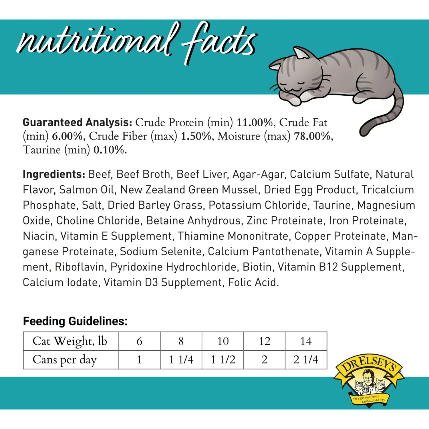 Dr. Elsey's Cleanprotein Beef Recipe Wet Cat Food 4 Dr. Elsey's Cleanprotein Beef Recipe Wet Cat Food - Image 4