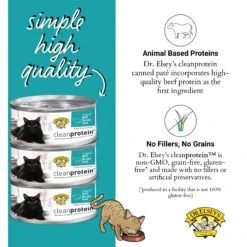 Dr. Elsey's Cleanprotein Beef Recipe Wet Cat Food 12 Dr. Elsey's Cleanprotein Beef Recipe Wet Cat Food -Wellness Sales Store 325187 PT5. AC SS1800 V1701365929