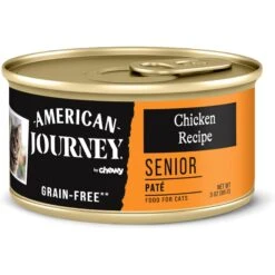American Journey Senior Pate Chicken Recipe Canned Cat Food, 3-oz Can, Case Of 24