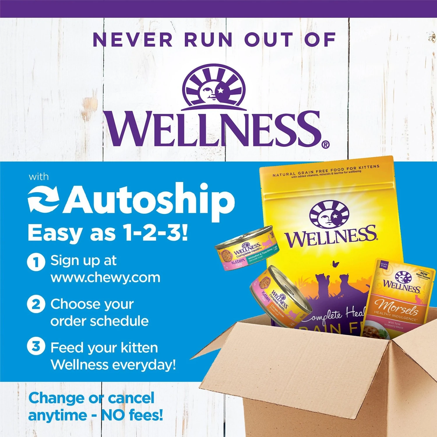 Wellness Complete Health Kitten Variety Pack Grain-Free Canned Cat Food, 3-oz, Case Of 12 9 Wellness Complete Health Kitten Variety Pack Grain-Free Canned Cat Food, 3-oz, Case Of 12 - Image 9