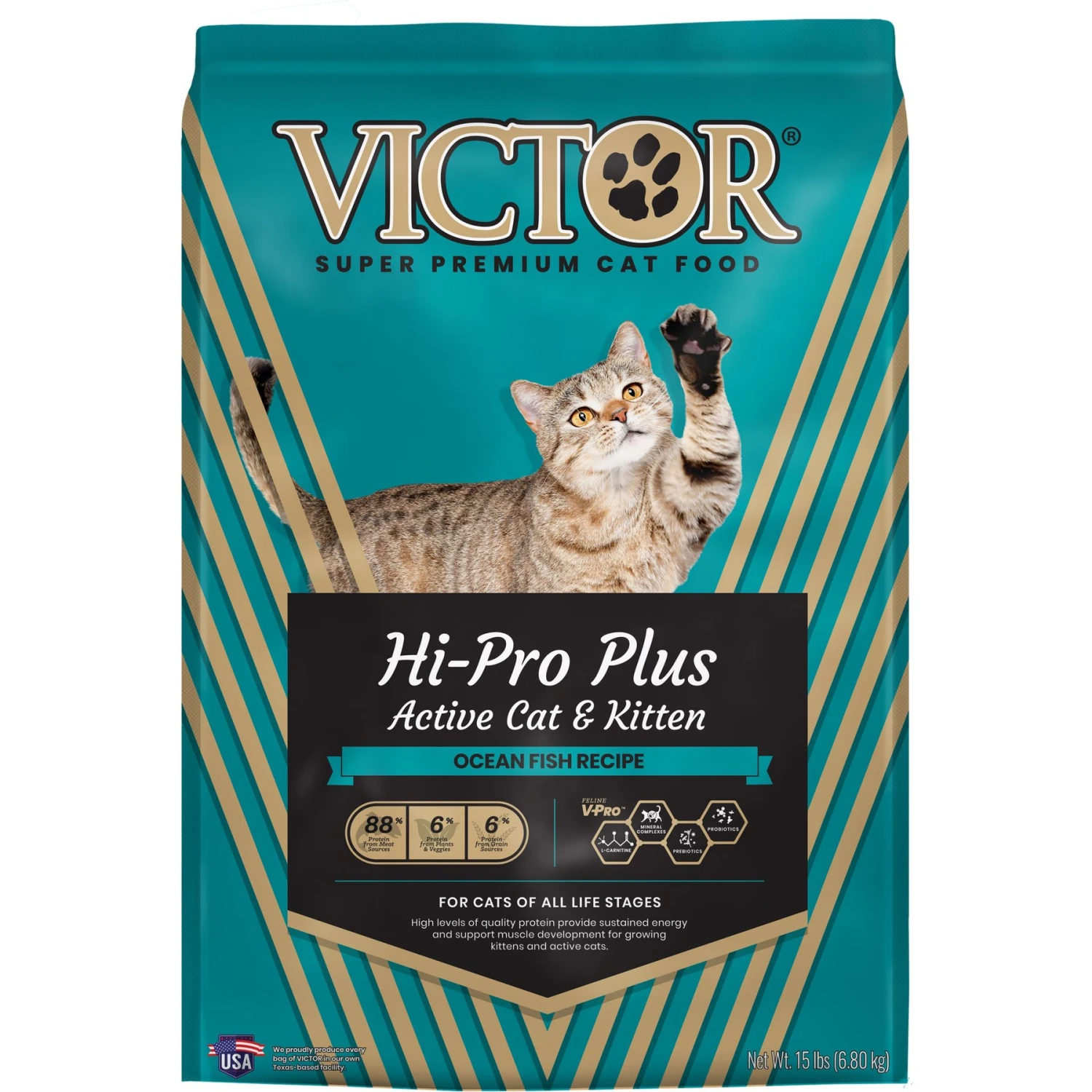 VICTOR Hi-Pro Plus Active Cat & Kitten Ocean Fish Recipe Dry Cat Food 1 VICTOR Hi-Pro Plus Active Cat & Kitten Ocean Fish Recipe Dry Cat Food