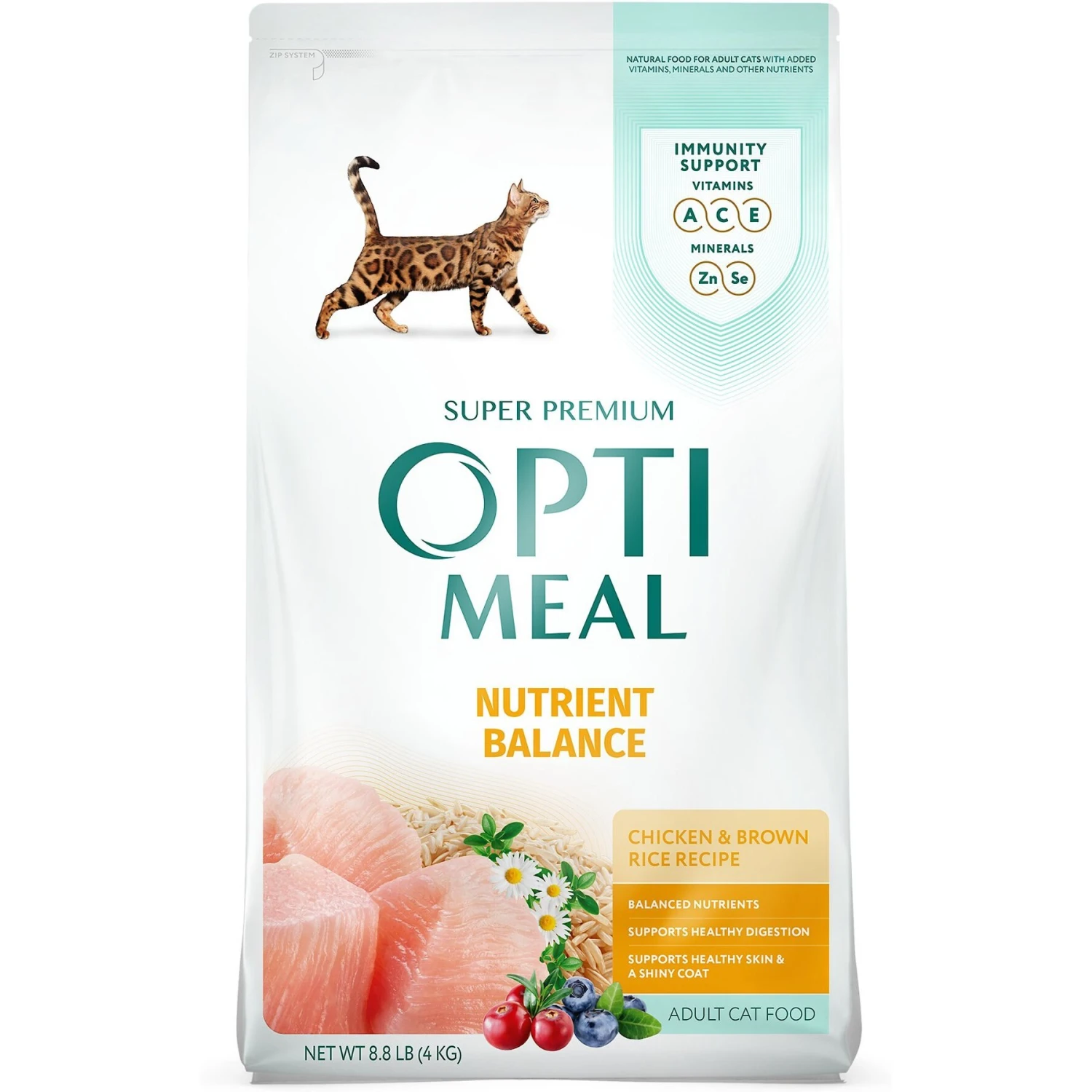 Optimeal Nutrient Balance Chicken & Brown Rice Recipe Dry Cat Food 1 Optimeal Nutrient Balance Chicken & Brown Rice Recipe Dry Cat Food