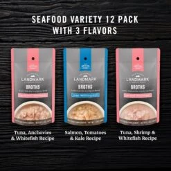 Fancy Feast Grilled Tuna Feast In Gravy Canned Cat Food & American Journey Landmark Broths Seafood Variety Pack Wet Cat Food Complement Pouches 15 Fancy Feast Grilled Tuna Feast In Gravy Canned Cat Food & American Journey Landmark Broths Seafood Variety Pack Wet Cat Food Complement Pouches -Wellness Sales Store 353375 PT6. AC SS1800 V1670262110