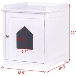Pawland Decorative Cat House & Litter Box Enclosure 10 Pawland Decorative Cat House & Litter Box Enclosure -Wellness Sales Store 356210 PT2. AC SS1800 V1641612152