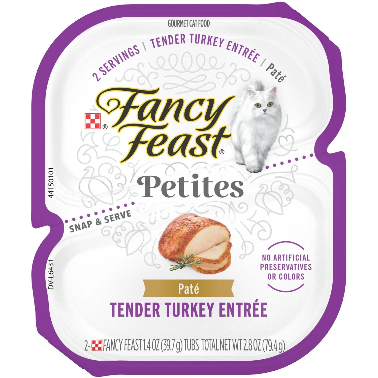 Fancy Feast Gourmet Pate Petites Tender Turkey Entree Wet Cat Food 1 Fancy Feast Gourmet Pate Petites Tender Turkey Entree Wet Cat Food