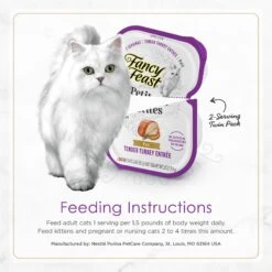 Fancy Feast Gourmet Pate Petites Tender Turkey Entree Wet Cat Food 15 Fancy Feast Gourmet Pate Petites Tender Turkey Entree Wet Cat Food -Wellness Sales Store 358575 PT7. AC SS1800 V1649699509