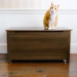 Designer Pet Products Parker Designer Wood Catbox Furniture Litter Box Enclosure, 36-in -Wellness Sales Store 362058 PT5. AC SS1800 V1643214398