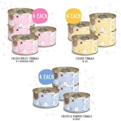 Weruva Kitten Fur Baby Favorites Chicken Flavored Shredded Wet Cat Food Variety Pack, 3-oz Can, Case Of 12 -Wellness Sales Store 373278 PT2. AC SS1800 V1649879833