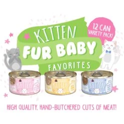 Weruva Kitten Fur Baby Favorites Chicken Flavored Shredded Wet Cat Food Variety Pack, 3-oz Can, Case Of 12 -Wellness Sales Store 373278 PT4. AC SS1800 V1649884908