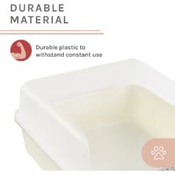 Sam's Pets Helix Cat Litter Box, White -Wellness Sales Store 373533 PT5. AC SS1800 V1647640323