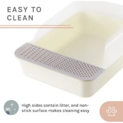 Sam's Pets Helix Cat Litter Box, White -Wellness Sales Store 373533 PT6. AC SS1800 V1647637319