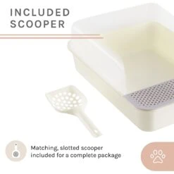 Sam's Pets Helix Cat Litter Box, White -Wellness Sales Store 373533 PT7. AC SS1800 V1647639406