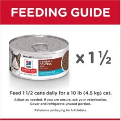Hill's Science Diet Adult Hairball Control Ocean Fish Entree Canned Cat Food -Wellness Sales Store 48987 PT7. AC SS1800 V1598149255