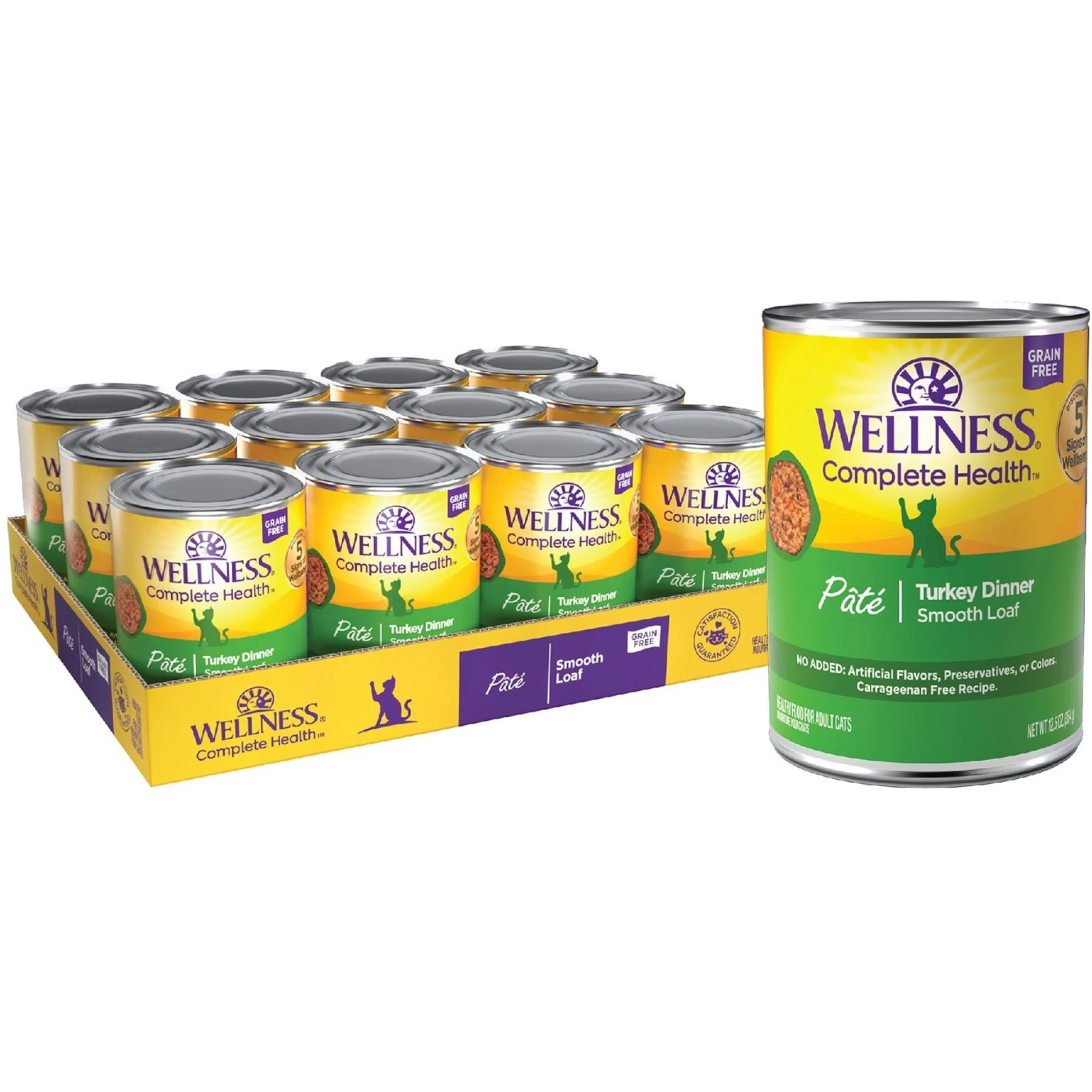 Wellness Complete Health Turkey Formula Grain-Free Natural Canned Cat Food 1 Wellness Complete Health Turkey Formula Grain-Free Natural Canned Cat Food