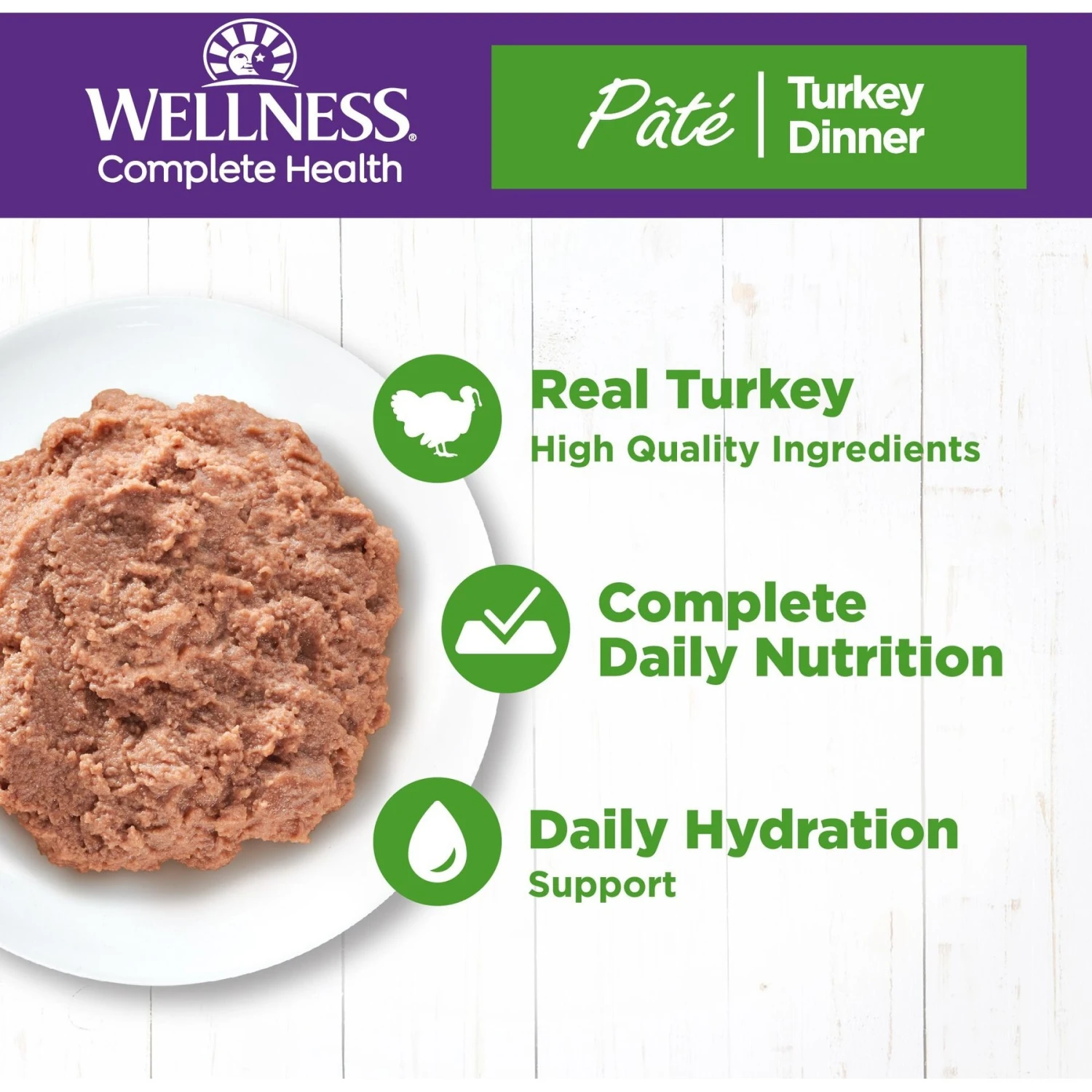 Wellness Complete Health Turkey Formula Grain-Free Natural Canned Cat Food 3 Wellness Complete Health Turkey Formula Grain-Free Natural Canned Cat Food - Image 3
