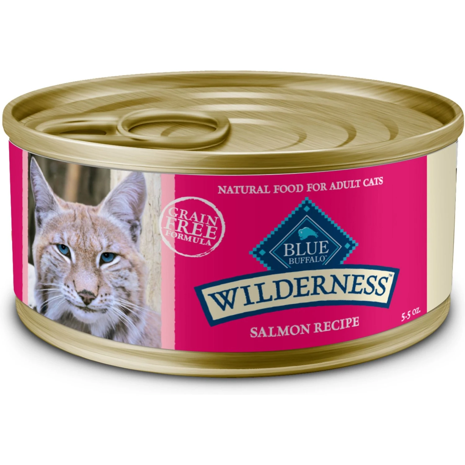 Blue Buffalo Wilderness Salmon Grain-Free Canned Cat Food 1 Blue Buffalo Wilderness Salmon Grain-Free Canned Cat Food