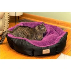 Armarkat Soft Cat Bed, Purple & Black, Large 12 Armarkat Soft Cat Bed, Purple & Black, Large -Wellness Sales Store 515662 PT3. AC SS1800 V1649357537