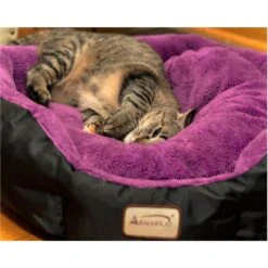 Armarkat Soft Cat Bed, Purple & Black, Large 13 Armarkat Soft Cat Bed, Purple & Black, Large -Wellness Sales Store 515662 PT4. AC SS1800 V1649346992