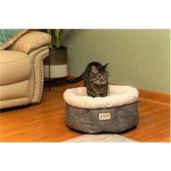 Armarkat Cozy Cat Bed, Beige & Gray -Wellness Sales Store 515678 PT3. AC SS1800 V1649347932
