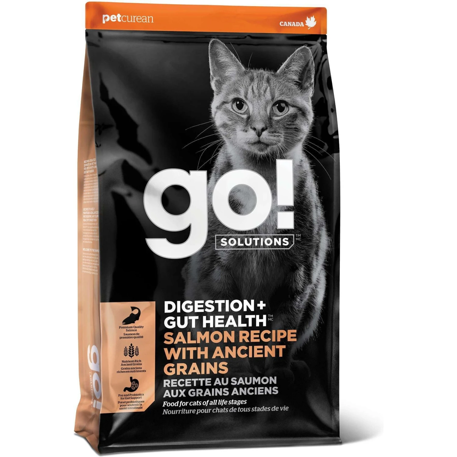 Go! Solutions Digestive + Gut Health Salmon Recipe With Ancient Grains For Cats 1 Go! Solutions Digestive + Gut Health Salmon Recipe With Ancient Grains For Cats