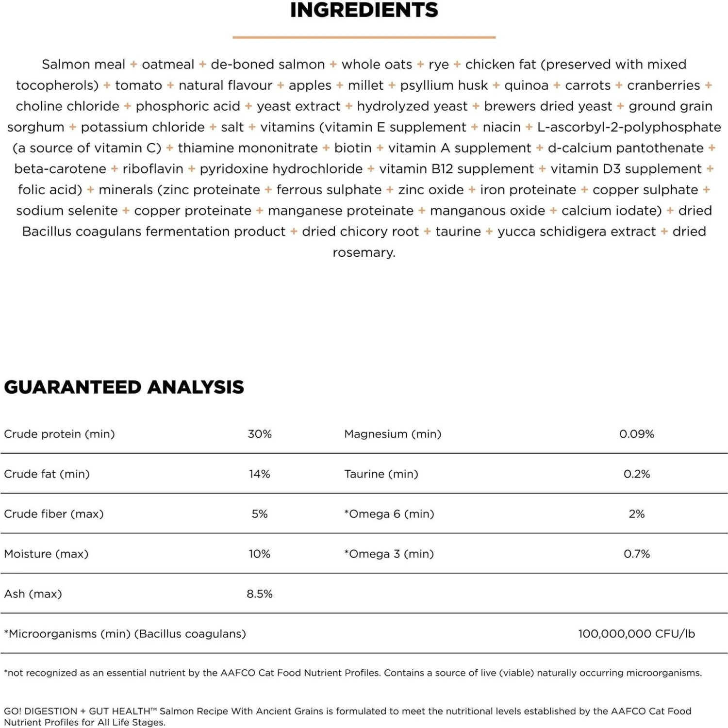 Go! Solutions Digestive + Gut Health Salmon Recipe With Ancient Grains For Cats 4 Go! Solutions Digestive + Gut Health Salmon Recipe With Ancient Grains For Cats - Image 4