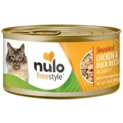 Nulo Freestyle Minced Salmon & Turkey In Gravy Grain-Free Canned Cat & Kitten Food & Nulo Freestyle Shredded Chicken & Duck In Gravy Grain-Free Canned Cat Food -Wellness Sales Store 607766 PT5. AC SS1800 V1660843284