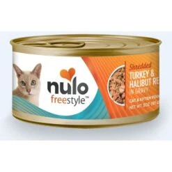 Nulo Freestyle Minced Beef & Mackerel In Gravy Grain-Free Canned Cat Food & Nulo Freestyle Shredded Turkey & Halibut In Gravy Grain-Free Canned Cat Food -Wellness Sales Store 607814 PT5. AC SS1800 V1660843612