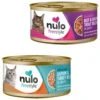 Nulo Freestyle Minced Salmon & Turkey In Gravy Grain-Free Canned Cat & Kitten Food & Nulo Freestyle Shredded Beef & Rainbow Trout In Gravy Grain-Free Canned Cat & Kitten Food