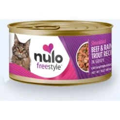 Nulo Freestyle Minced Salmon & Turkey In Gravy Grain-Free Canned Cat & Kitten Food & Nulo Freestyle Shredded Beef & Rainbow Trout In Gravy Grain-Free Canned Cat & Kitten Food -Wellness Sales Store 607950 PT5. AC SS1800 V1660916039