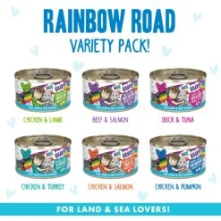 Weruva Cats In The Kitchen Cuties Variety Pack Grain-Free Canned Cat Food & BFF OMG Rainbow Road Variety Pack Grain-Free Canned Cat Food -Wellness Sales Store 611614 PT6. AC SS1800 V1661530250