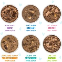 Weruva Cats In The Kitchen Pantry Party Variety Pack Grain-Free Cat Food, 3-oz Pouch, Case Of 12 & BFF OMG Potluck O' Pouches Variety Pack Grain-Free Cat Food Pouches -Wellness Sales Store 611622 PT8. AC SS1800 V1661528757