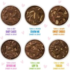 Weruva Cats In The Kitchen Cuties Variety Pack Grain-Free Canned Cat Food & BFF Rainbow A Gogo Variety Pack Wet Cat Food Pouches, 3-oz, Case Of 12 -Wellness Sales Store 611630 PT8. AC SS1800 V1661530102