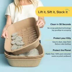 Kitty Sift Disposable Sifting Cat Litter Box Kit 11 Kitty Sift Disposable Sifting Cat Litter Box Kit -Wellness Sales Store 613294 PT2. AC SS1800 V1663713540