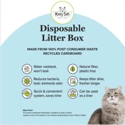 Kitty Sift Disposable Cat Litter Box, 6 Count -Wellness Sales Store 613310 PT6. AC SS1800 V1663772508