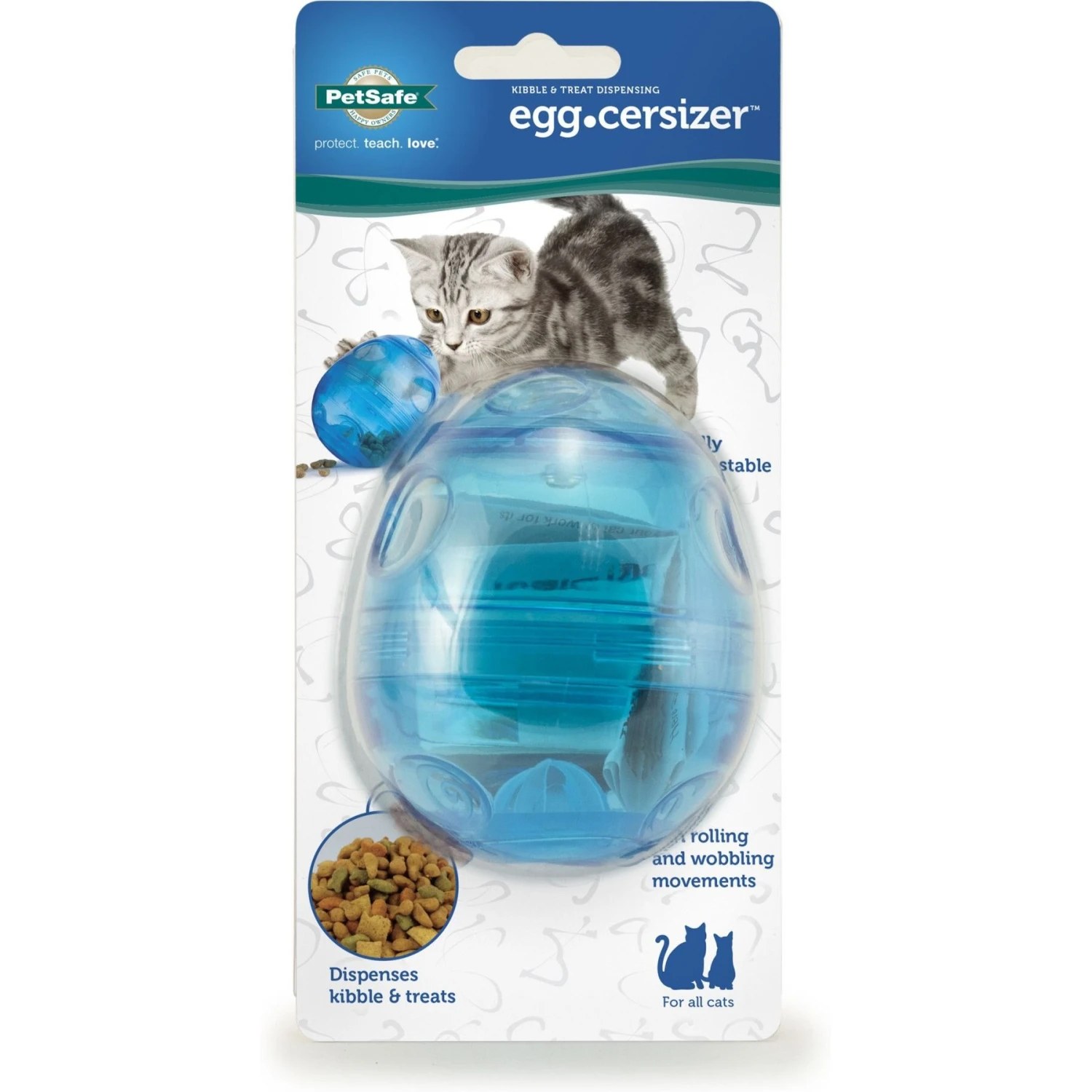 PetSafe Funkitty Egg-Cersizer Treat Dispenser Cat Toy 7 PetSafe Funkitty Egg-Cersizer Treat Dispenser Cat Toy - Image 7
