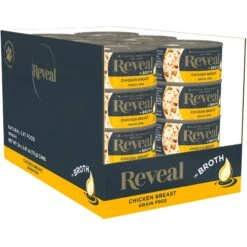 Reveal Natural Grain-Free Chicken Breast In Broth Flavored Wet Cat Food, 2.47-oz Can, Case Of 24