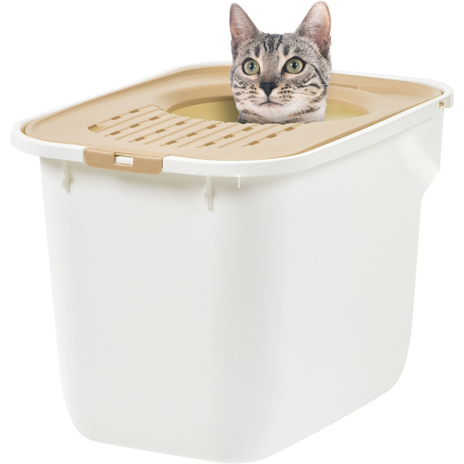 IRIS USA Large Square Top Entry Cat Litter Box 1 IRIS USA Large Square Top Entry Cat Litter Box
