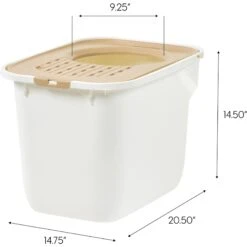 IRIS USA Large Square Top Entry Cat Litter Box 12 IRIS USA Large Square Top Entry Cat Litter Box -Wellness Sales Store 645486 PT3. AC SS1800 V1680811972