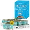 Tiny Tiger Chunks In Gravy Seafood Recipe Grain-Free Canned Cat Food & Tiny Tiger, Lickables, Variety Pack, Bisque Cat Treat & Topper