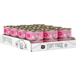 Tiny Tiger Chunks In Gravy Salmon & Whitefish Recipe Grain-Free Canned Cat Food & Tiny Tiger, Lickables, Variety Pack, Bisque Cat Treat & Topper -Wellness Sales Store 652790 PT2. AC SS1800 V1664900094